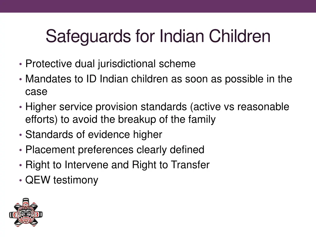 safeguards for indian children