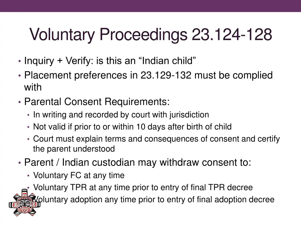 voluntary proceedings 23 124 128 1