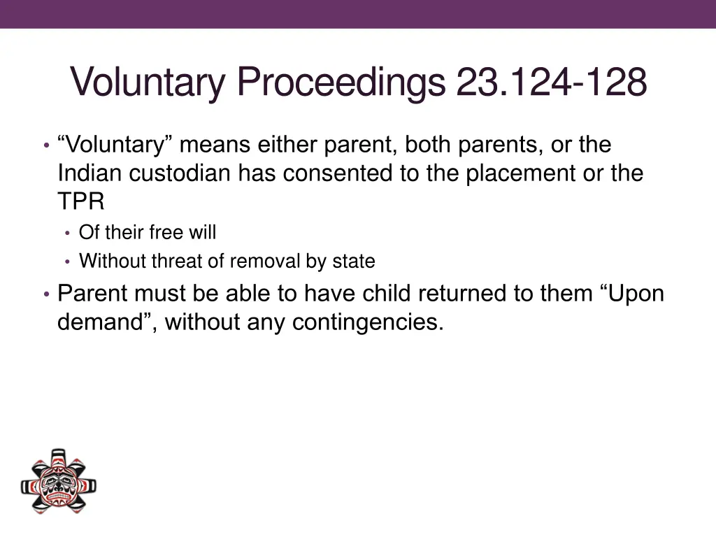 voluntary proceedings 23 124 128