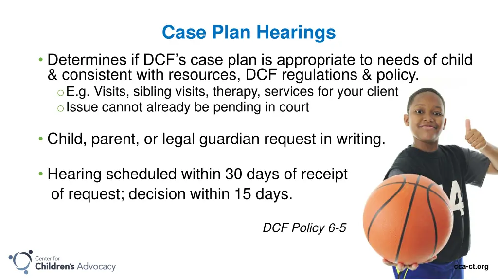 case plan hearings