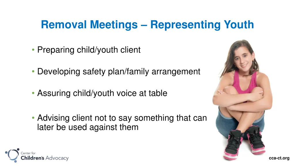 removal meetings representing youth