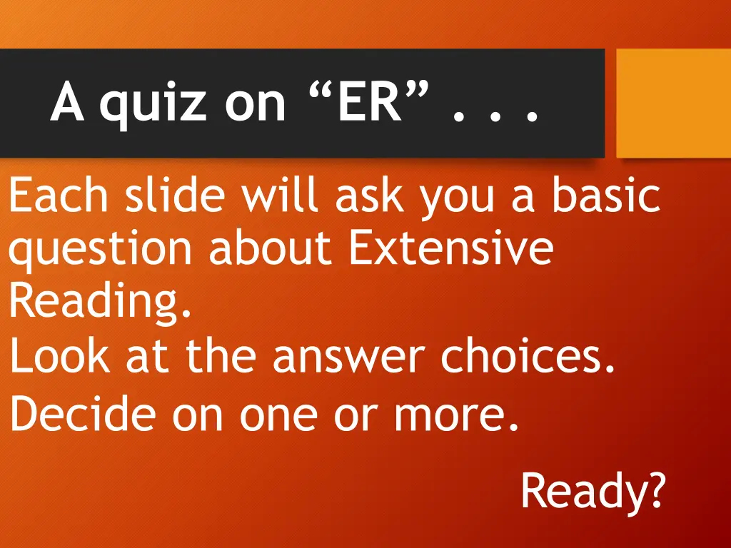 a quiz on er