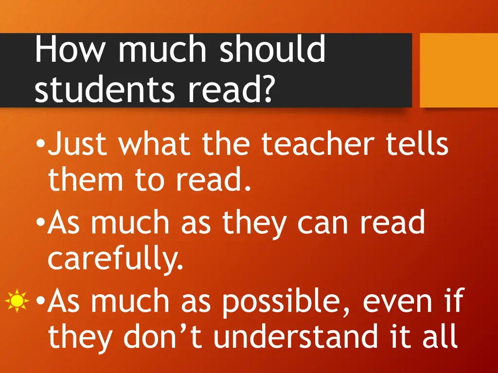 how much should students read just what