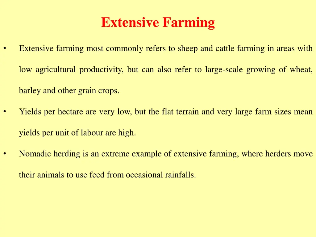 extensive farming 1