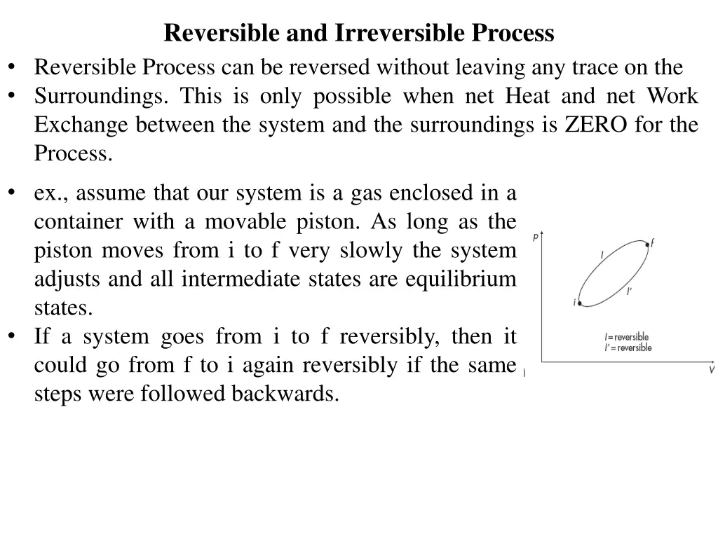 reversible and irreversible process 1