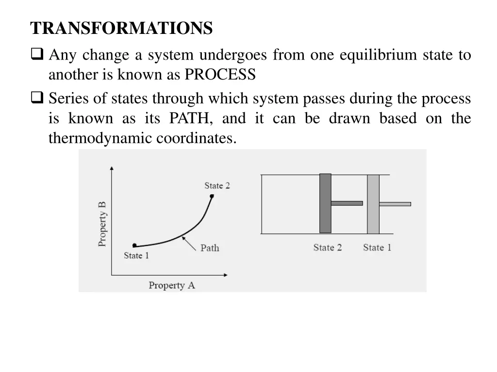 transformations any change a system undergoes