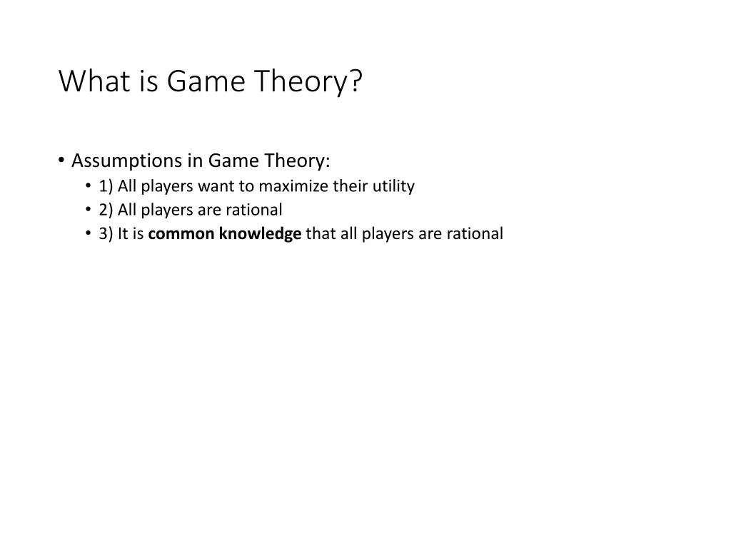 what is game theory