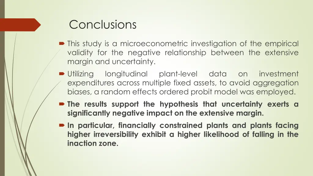 conclusions