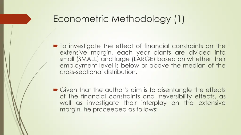 econometric methodology 1 1