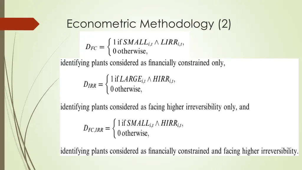 econometric methodology 2 1