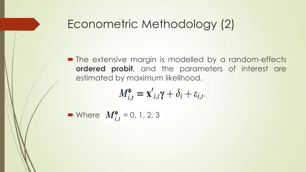 econometric methodology 2