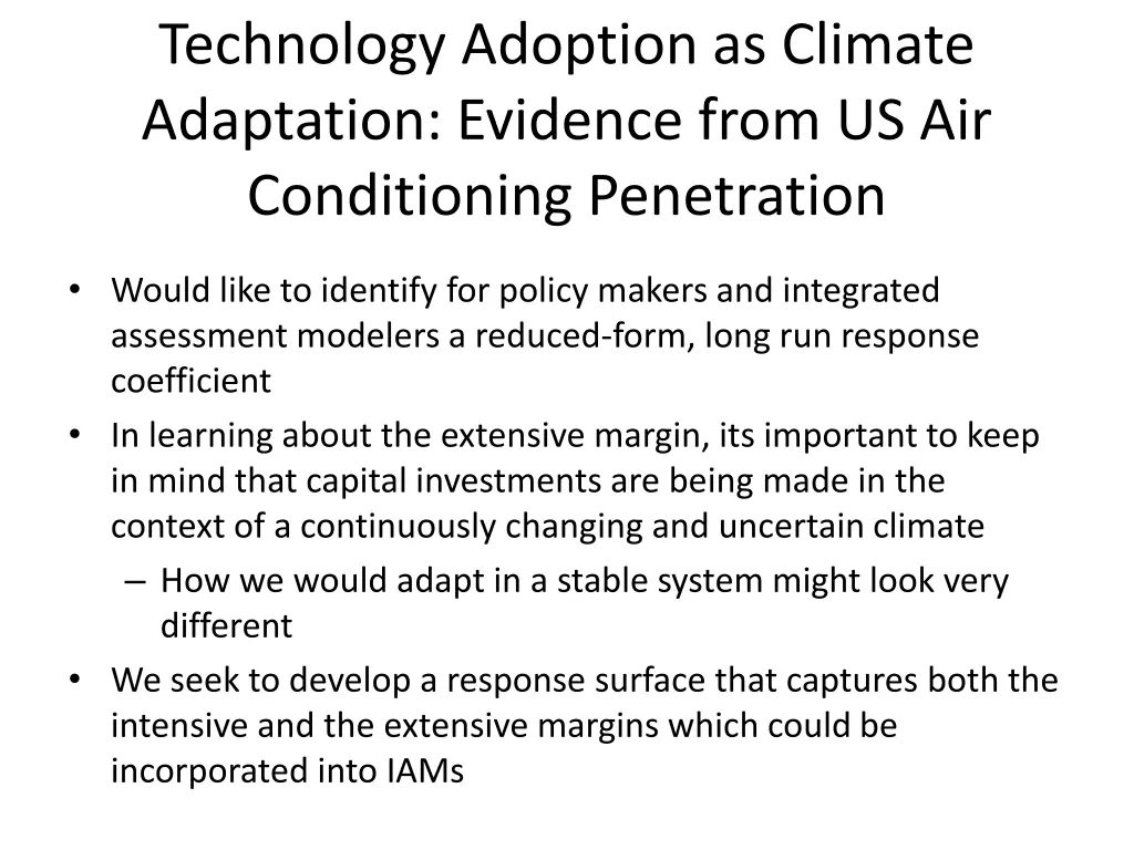 technology adoption as climate adaptation