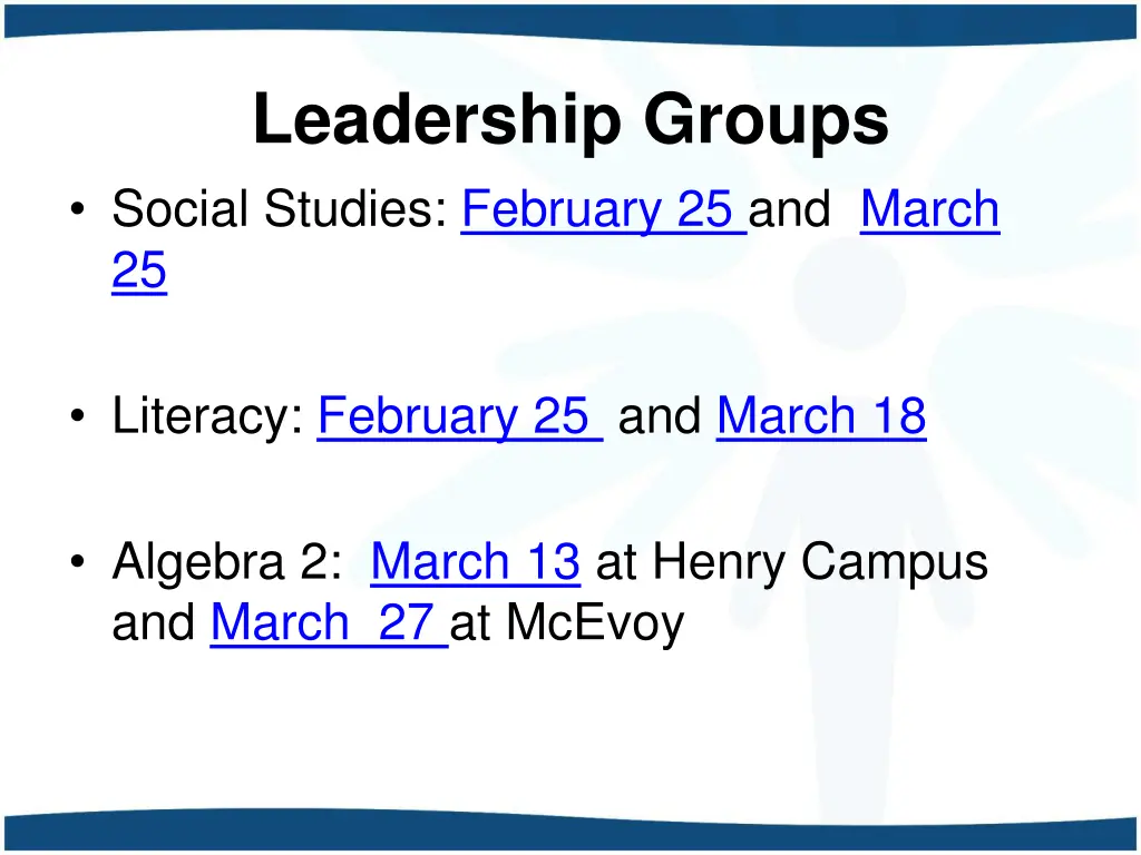 leadership groups social studies february