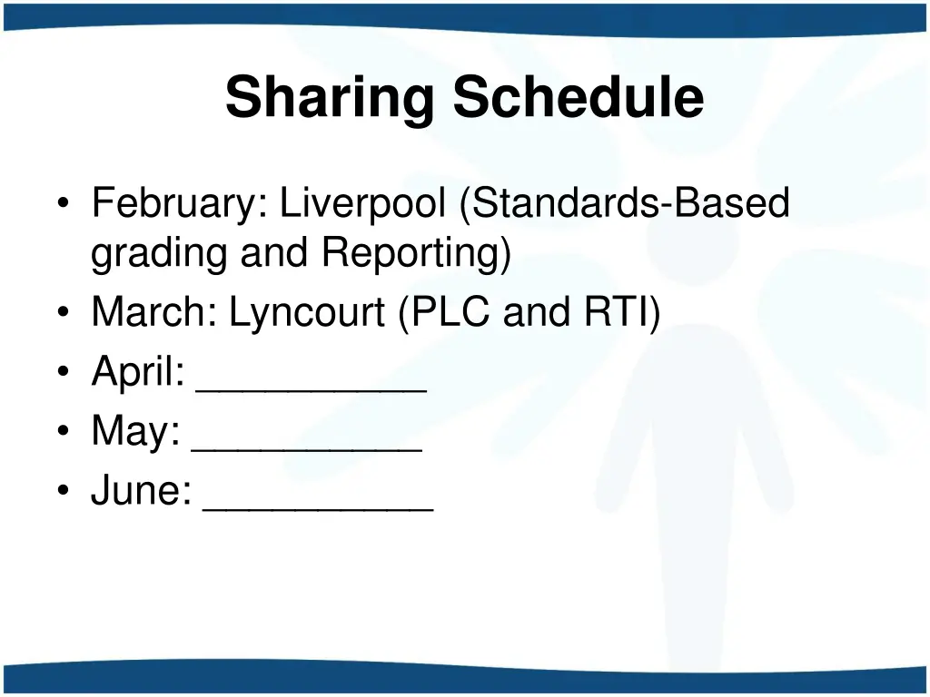 sharing schedule