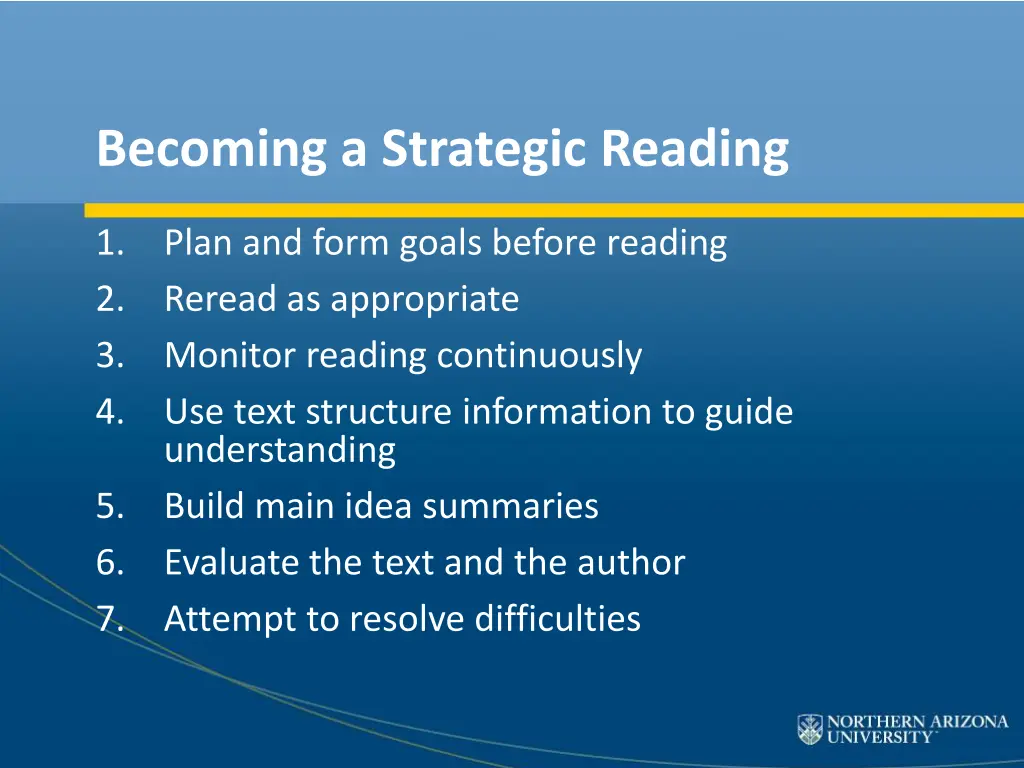 becoming a strategic reading