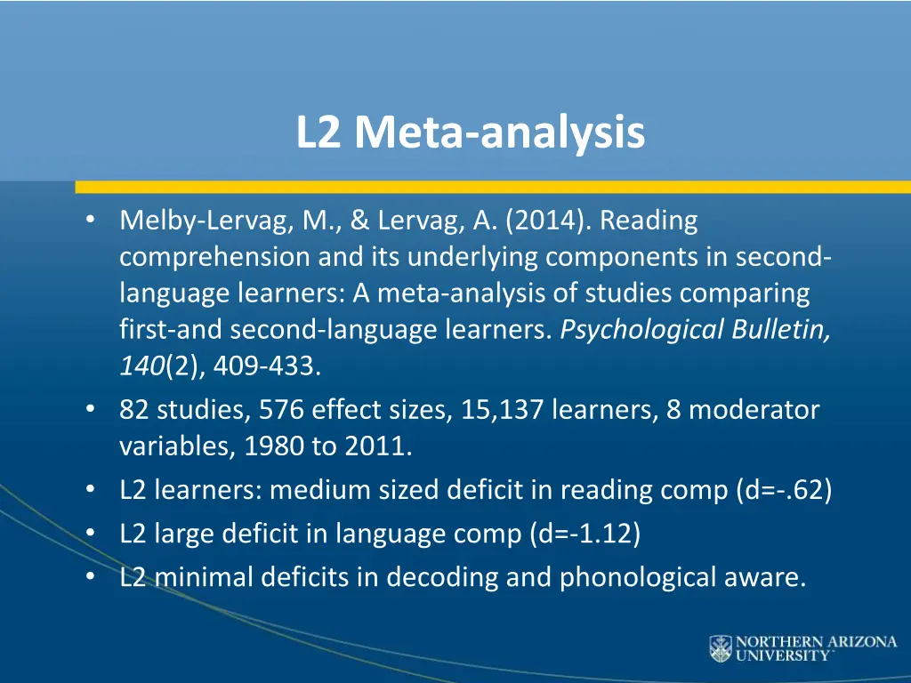 l2 meta analysis