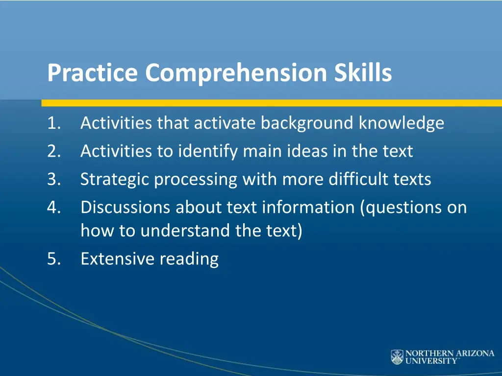 practice comprehension skills