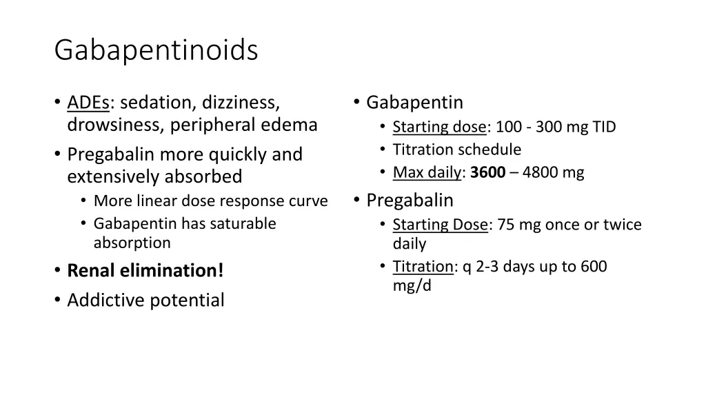 gabapentinoids