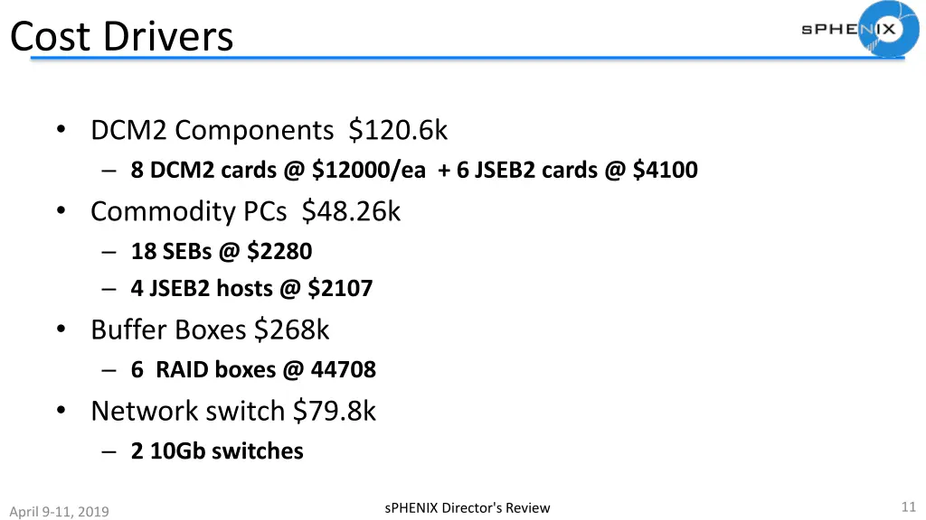 cost drivers