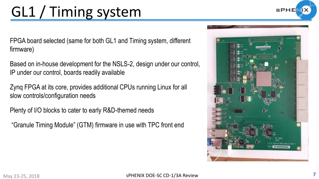 gl1 timing system