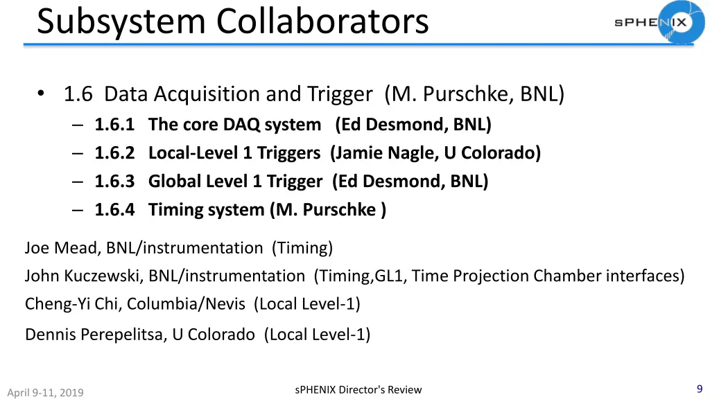 subsystem collaborators