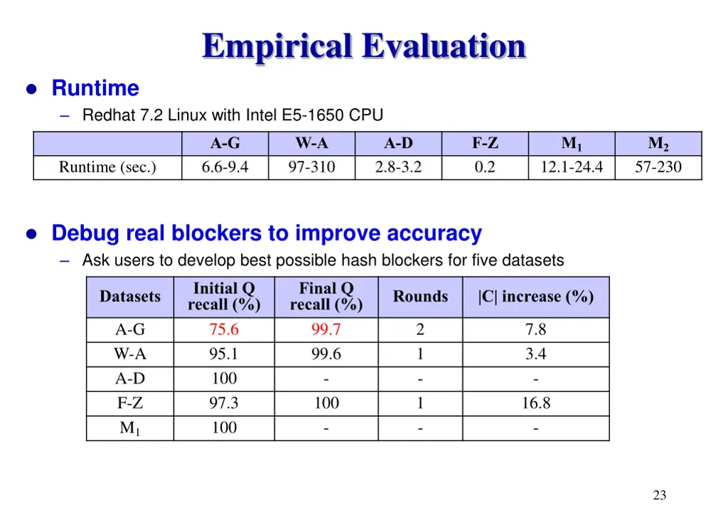 empirical evaluation 3