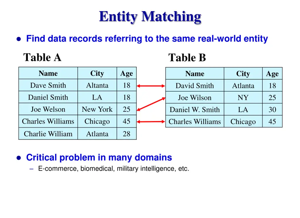 entity matching