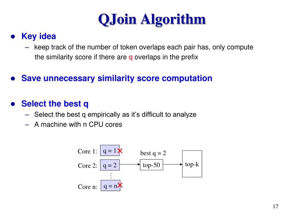 qjoin algorithm