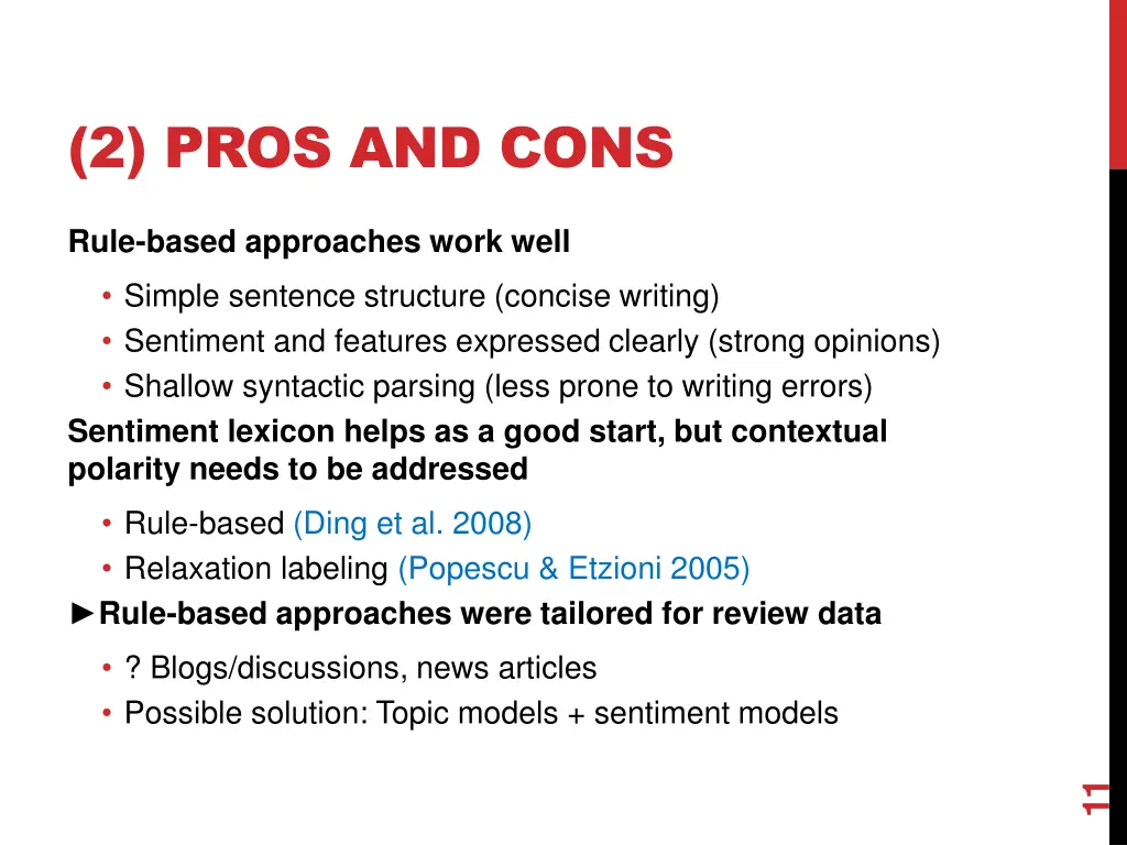 2 pros and cons