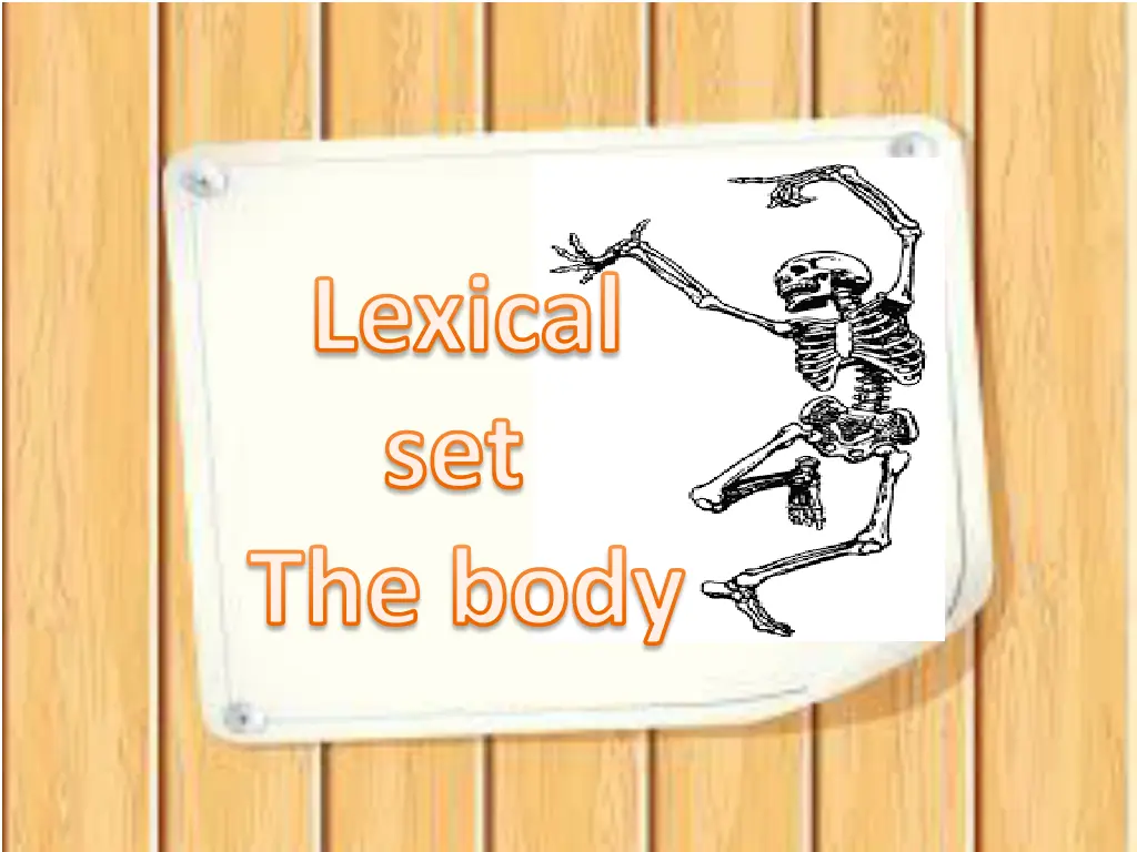 lexical set the body