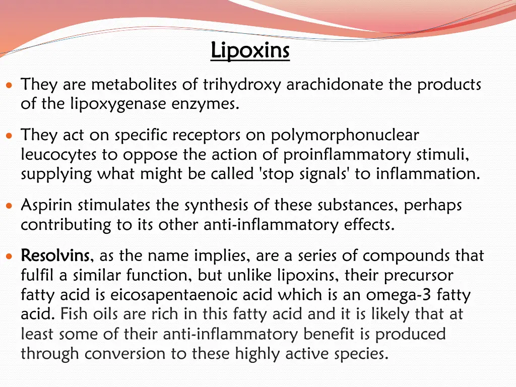 lipoxins lipoxins