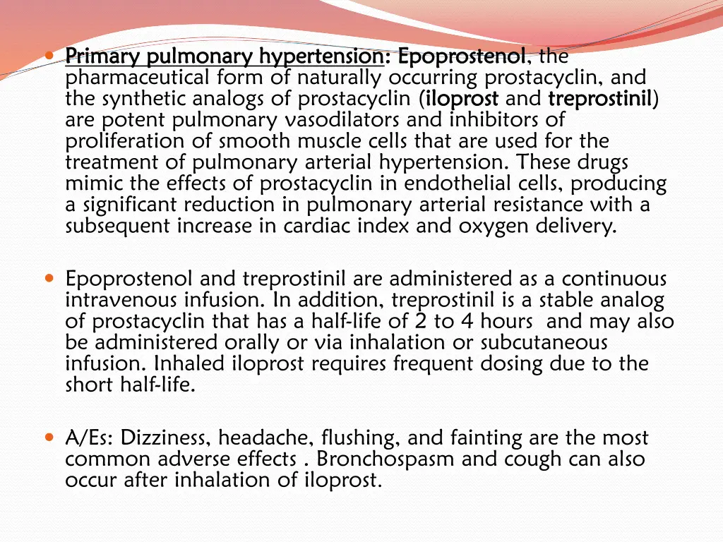 primary pulmonary hypertension primary pulmonary