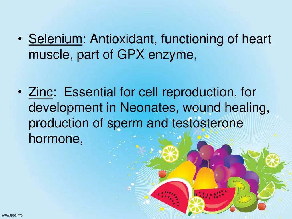 selenium antioxidant functioning of heart muscle