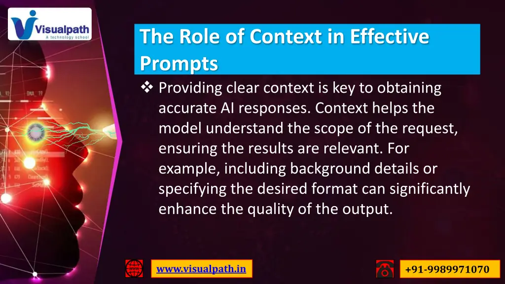 the role of context in effective prompts