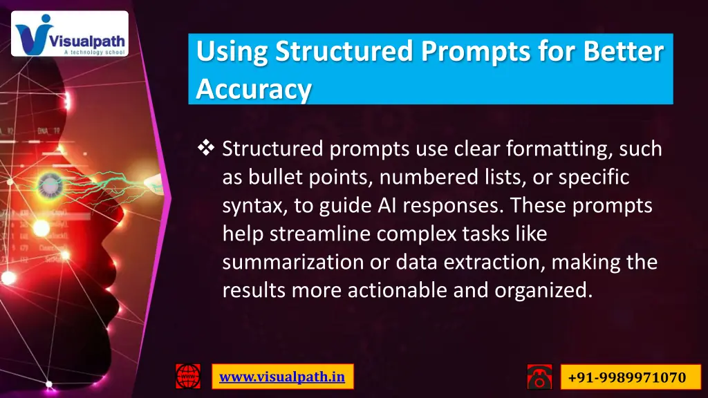 using structured prompts for better accuracy