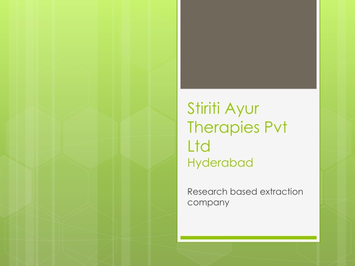 stiriti ayur therapies pvt ltd hyderabad