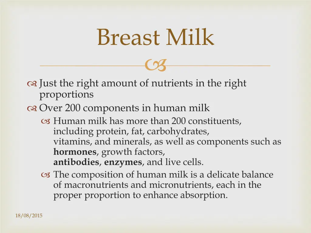 breast milk