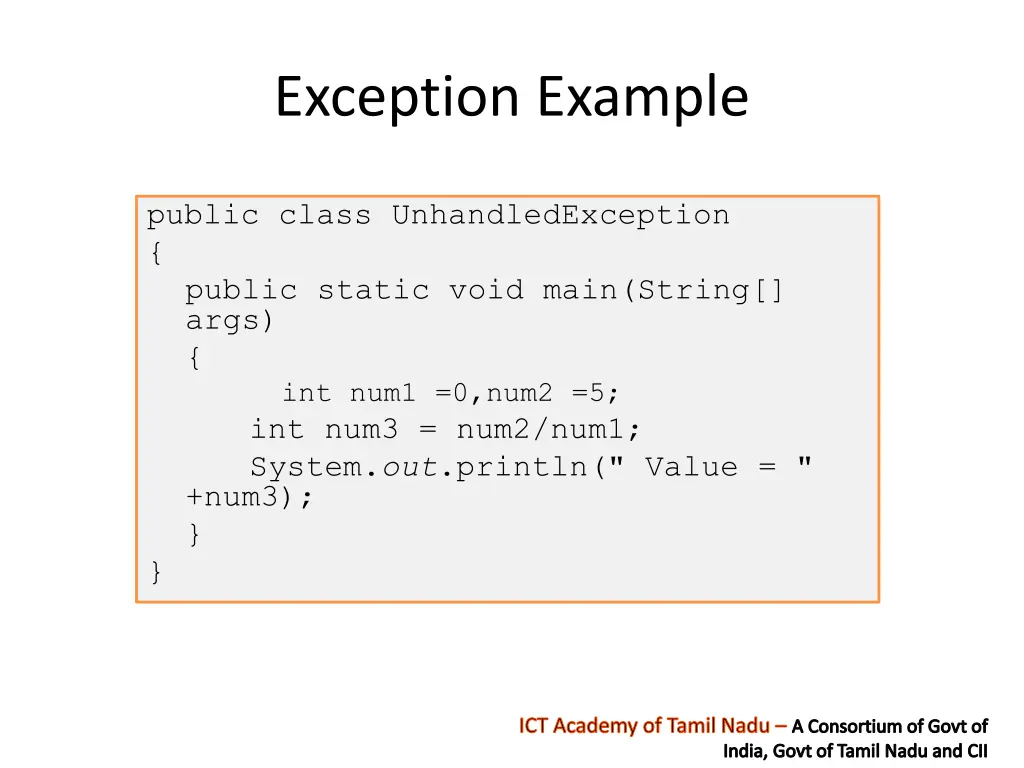 exception example