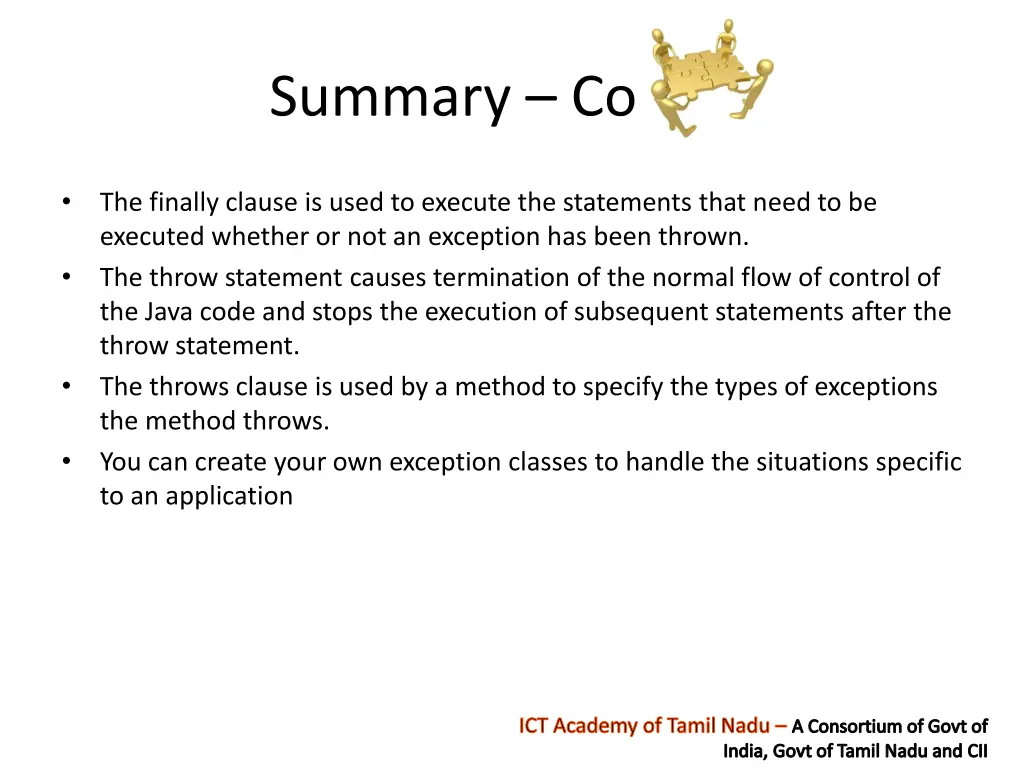 summary contd 1