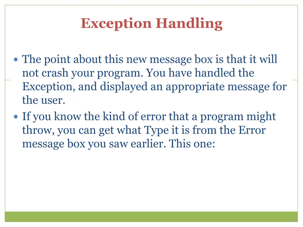 exception handling 4