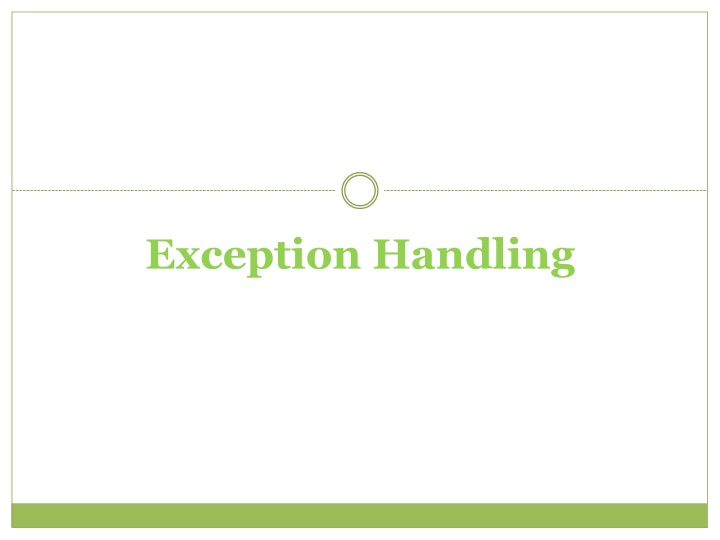 exception handling