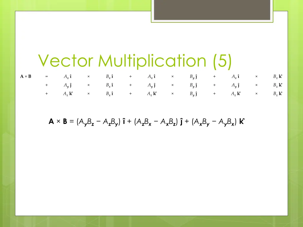 vector multiplication 5