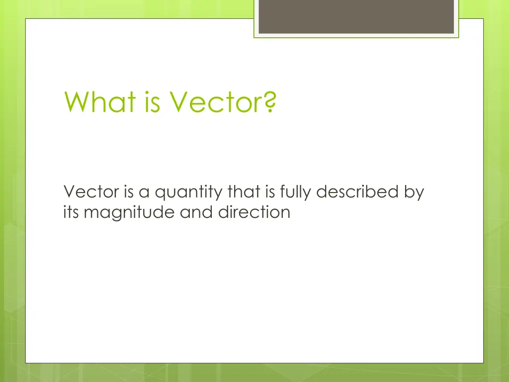 what is vector