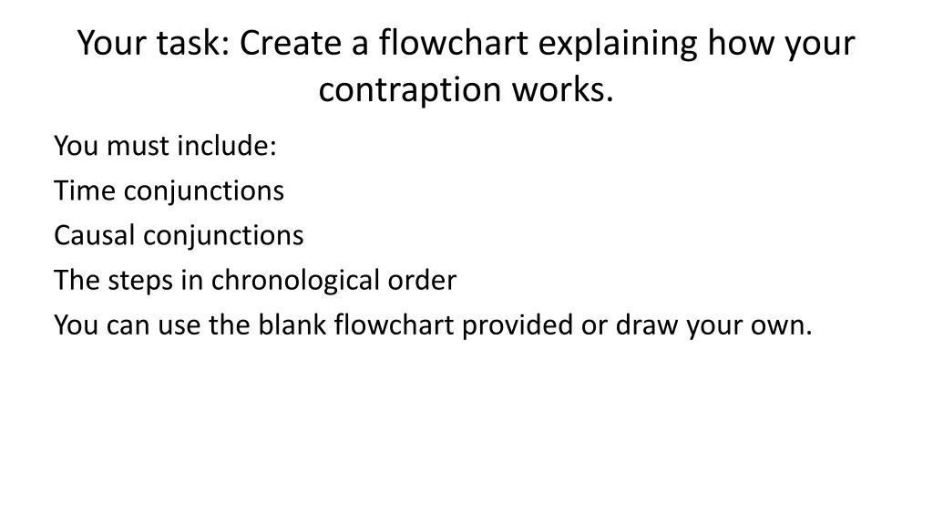 your task create a flowchart explaining how your