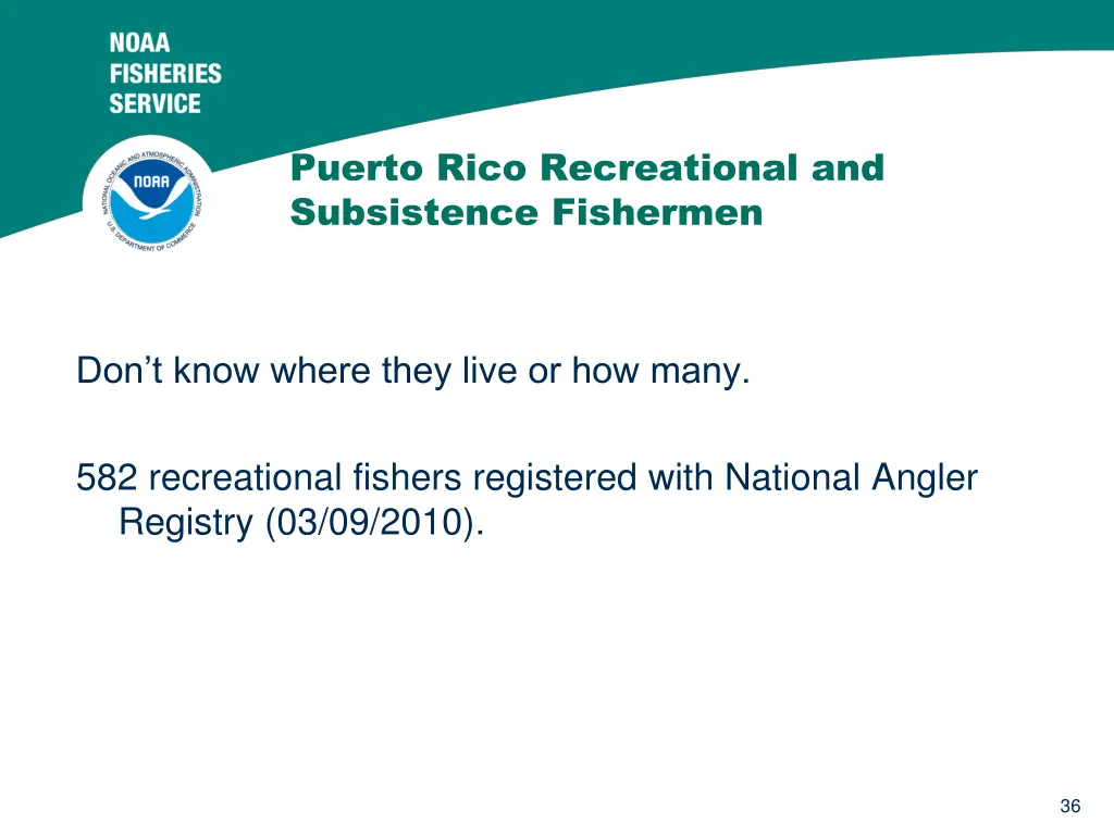 puerto rico recreational and subsistence fishermen