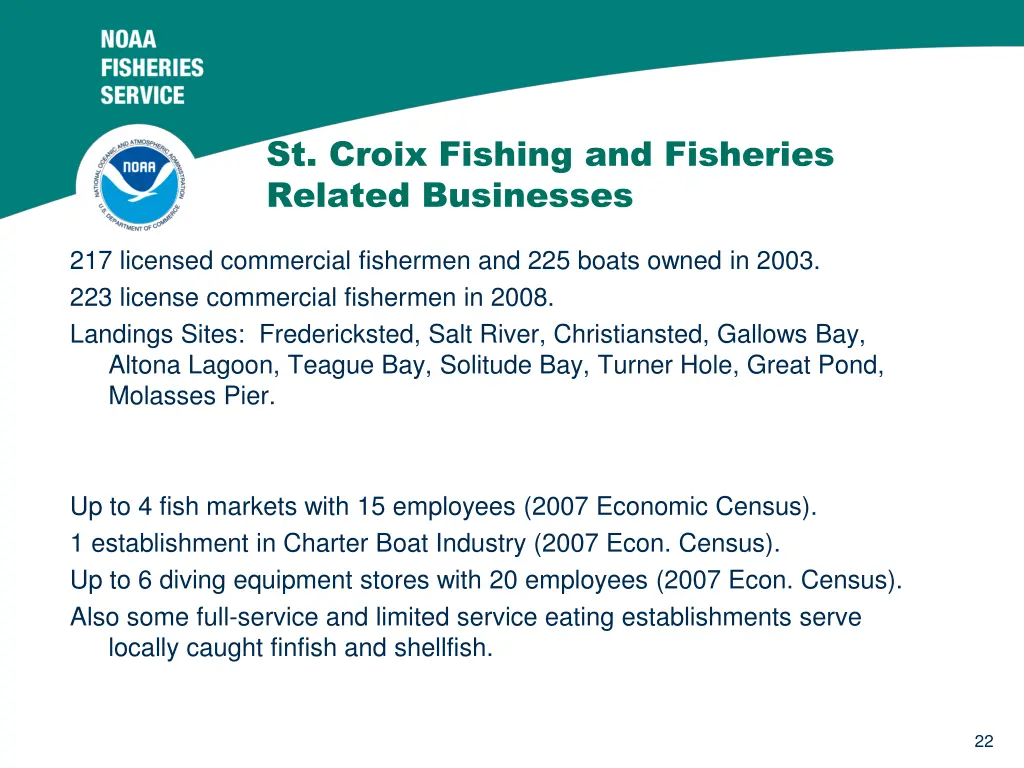 st croix fishing and fisheries related businesses