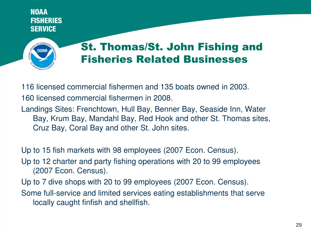 st thomas st john fishing and fisheries related