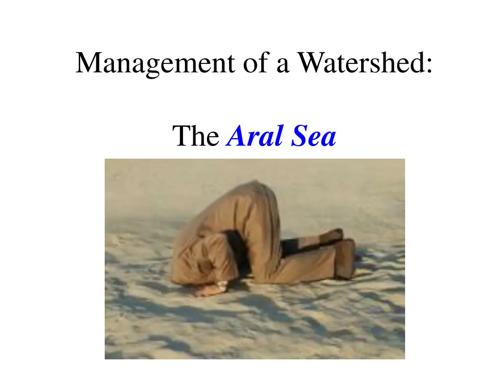 management of a watershed