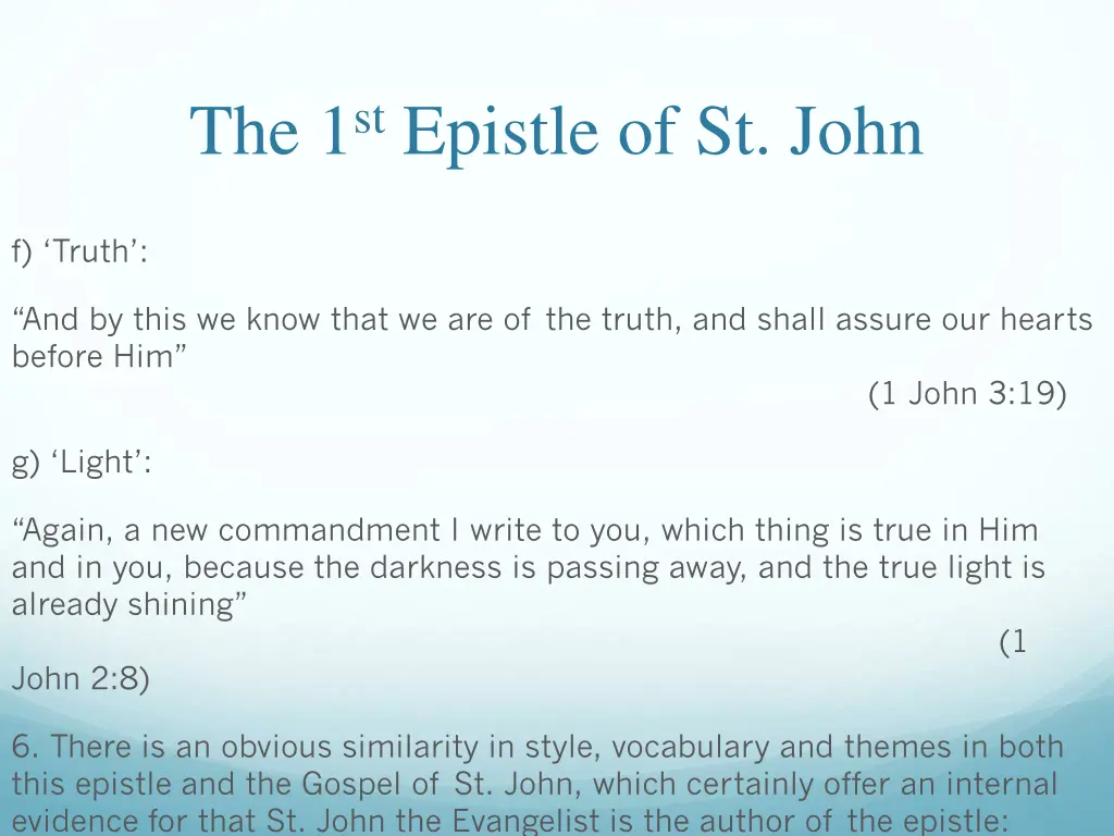 the 1 st epistle of st john 18