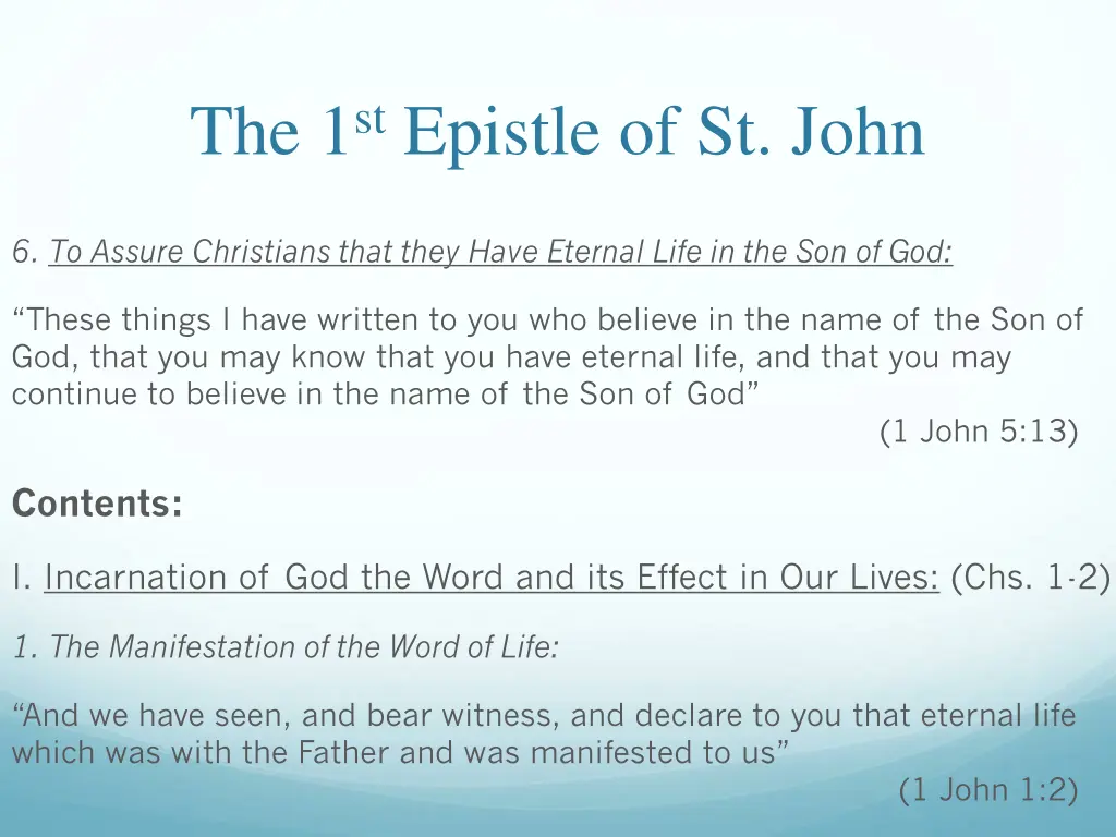 the 1 st epistle of st john 24